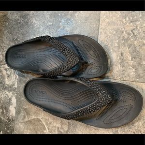 Crocs Kadee Embellished Flip Flop